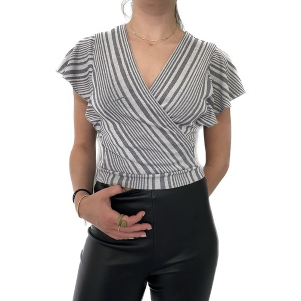 🐺 dynamite cross fabric striped‎ tee 🐺